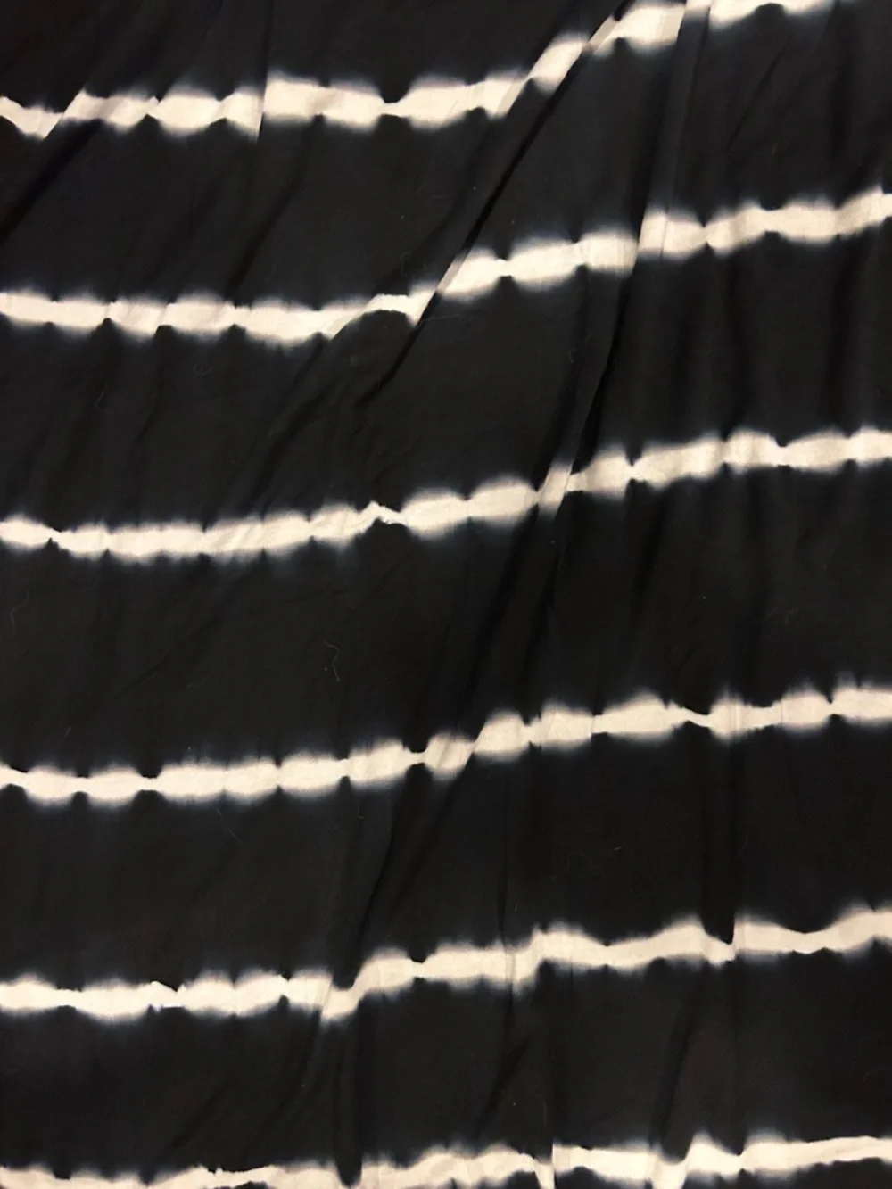 Kensie Black and White Striped Maxi Skirt